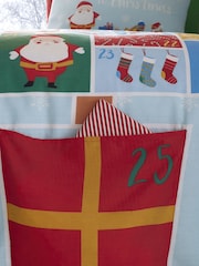 Catherine Lansfield Blue Countdown To Christmas Duvet Cover and Pillowcase Set - Image 4 of 5