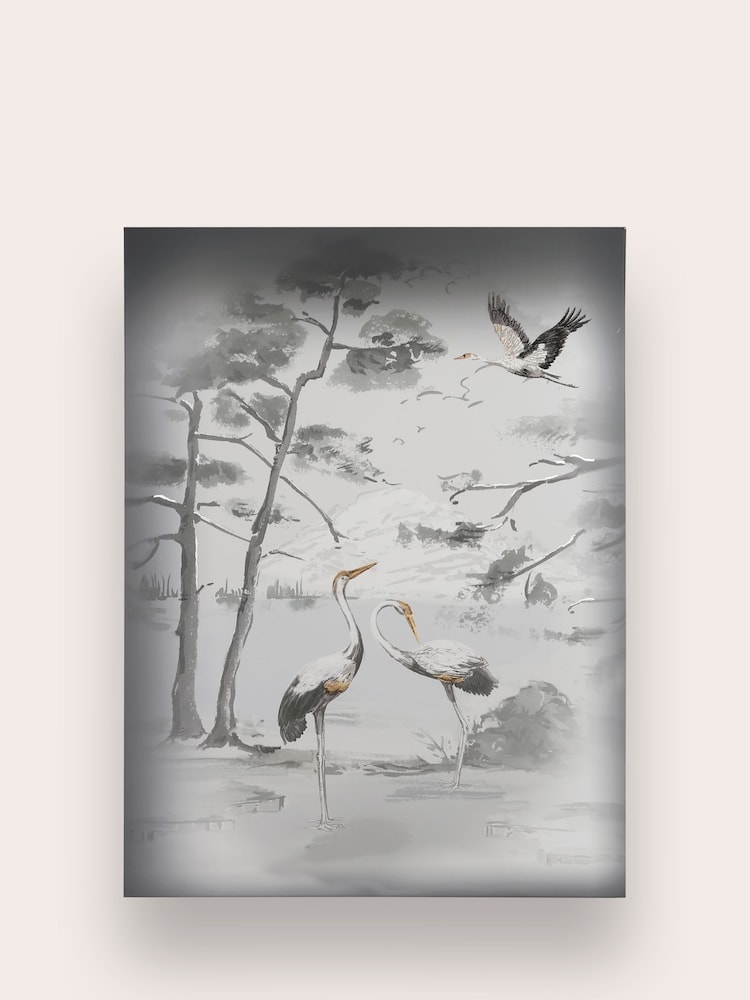 Laura Ashley Grey Animalia Printed Canvas - Image 2 of 3