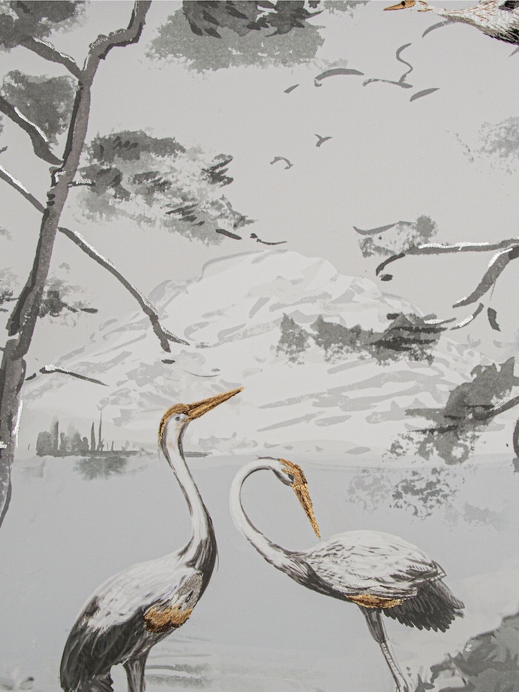 Laura Ashley Grey Animalia Printed Canvas - Image 3 of 3