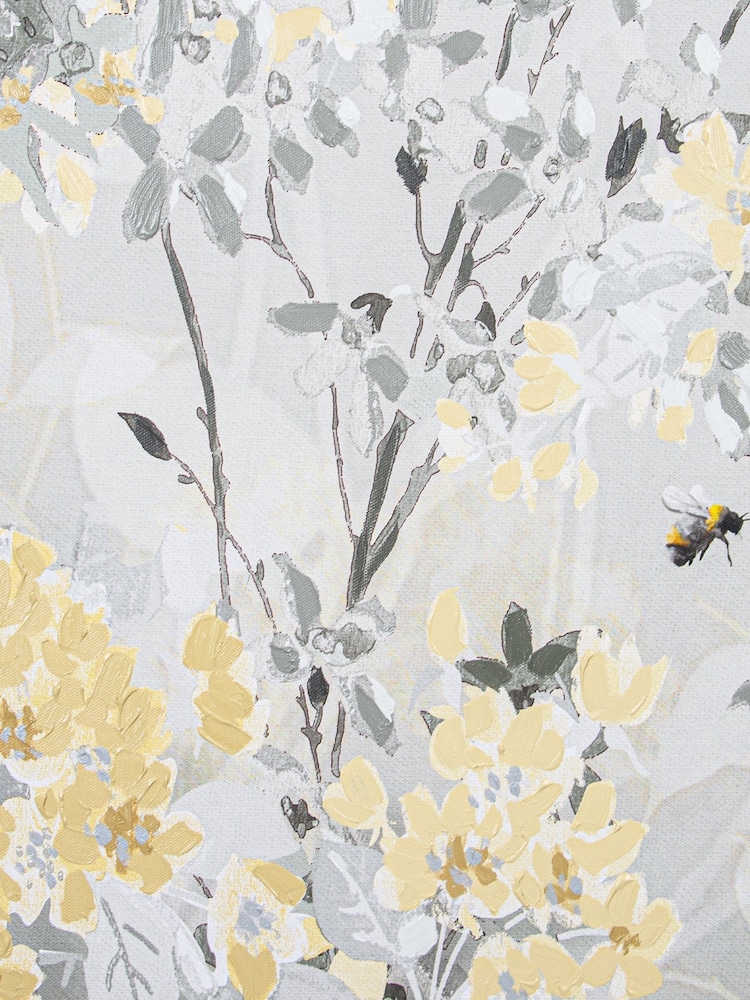 Laura Ashley Grey Spring Blossoms Printed Canvas - Image 3 of 3