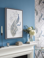 Laura Ashley Blue Belvedere Box Frame Canvas - Image 1 of 4