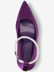 Пурпурный - Туфли-лодочки с ремешком вокруг щиколотки Forever Comfort® - Изображение 3 из 4