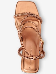Rose Gold Forever Comfort® Sparkly Asymmetric Wedges - Image 4 of 5