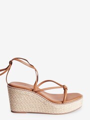 Hellbraun - Forever Comfort® Schuhe mit hohem Keilabsatz und Riemen - Bild 2 von 5