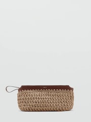 Mango Cream Raffia Bag - Image 1 of 3