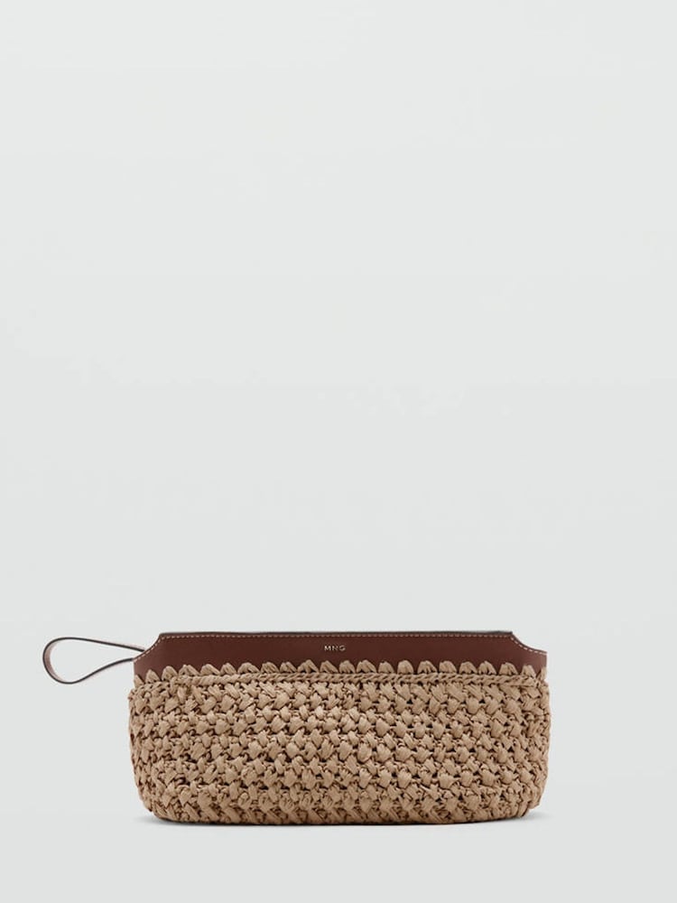 Mango Cream Raffia Bag - Image 1 of 3