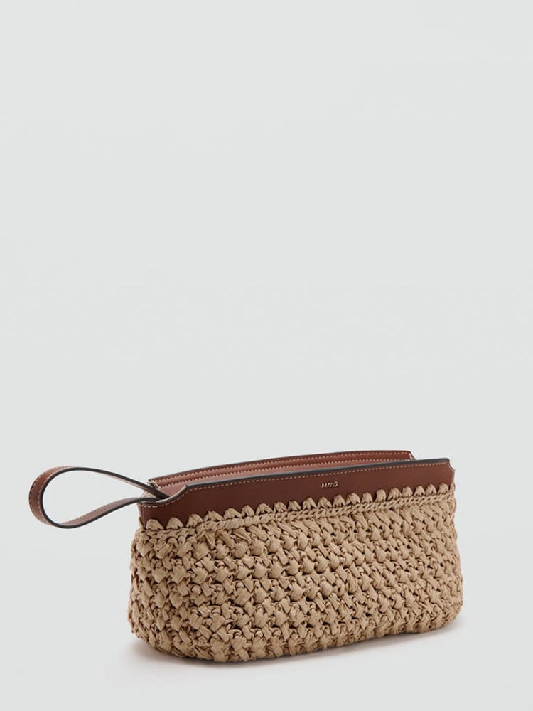 Mango Cream Raffia Bag - Image 2 of 3