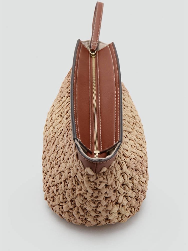 Mango Cream Raffia Bag - Image 3 of 3