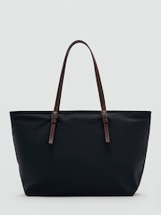 Mango Black Tote Shoulder Bag - Image 1 of 4