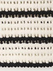 Mango White Knitted Polo Shirt - Image 3 of 3