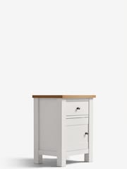 Chalk Malvern Paint Effect 1 Door, 1 Drawer Bedside Table - Image 7 of 10