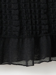 Mango Black Knit Ruffle Top - Image 3 of 3