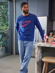 Nike Blue England Crew Sweatshirt - Image 2 of 8
