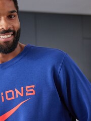 Nike Blue England Crew Sweatshirt - Image 4 of 8