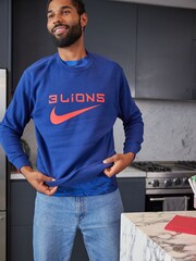 Nike Blue England Crew Sweatshirt - Image 5 of 8