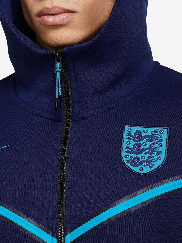 Nike Blue England Tech Fleece Hoodie - Image 3 of 3