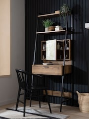 Dark Bronx Oak Effect Console Dressing Table - Image 3 of 10
