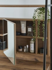 Dark Bronx Oak Effect Console Dressing Table - Image 7 of 10