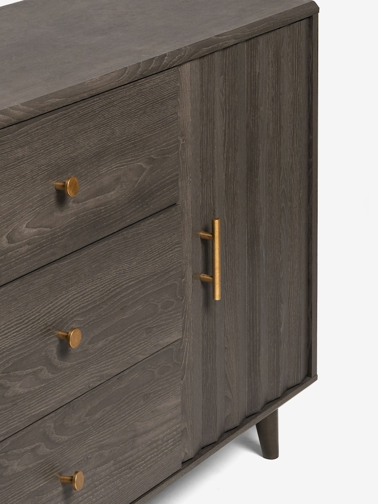 Dark Grey Ezra Oak Effect Large Sideboard - Image 13 of 13 Dark Grey Ezra Oak Effect Large Sideboard - Image 13 of 13