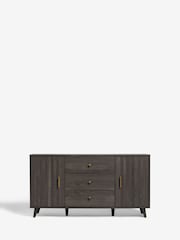 Dark Grey Ezra Oak Effect Large Sideboard - Image 7 of 11