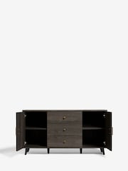 Dark Grey Ezra Oak Effect Large Sideboard - Image 8 of 11