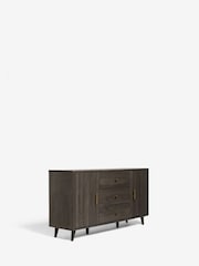 Dark Grey Ezra Oak Effect Large Sideboard - Image 9 of 11