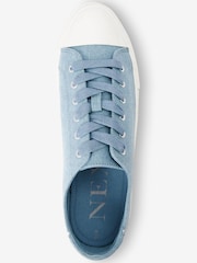 Denim Regular/Wide Fit Baseball Canvas Trainers - Image 3 of 5