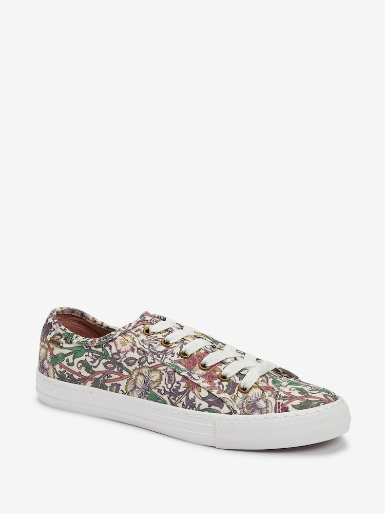 Morris & Co. Printed Regular/Wide Fit Baseball Canvas Trainers - Image 2 of 4