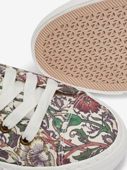 Morris & Co. Printed Regular/Wide Fit Baseball Canvas Trainers - Image 4 of 4