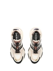 Kurt Geiger London Cream Lennox Trainers - Image 2 of 4