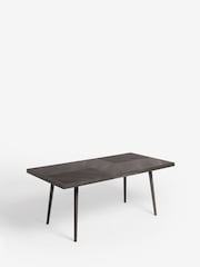 Dark Grey Ezra Oak Effect Dining Table - Image 6 of 9