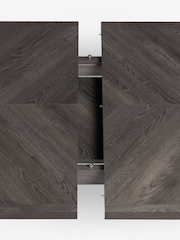 Dark Grey Ezra Oak Effect Dining Table - Image 8 of 9