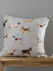Catherine Lansfield Natural Country Dogs Cushion - Image 1 of 5