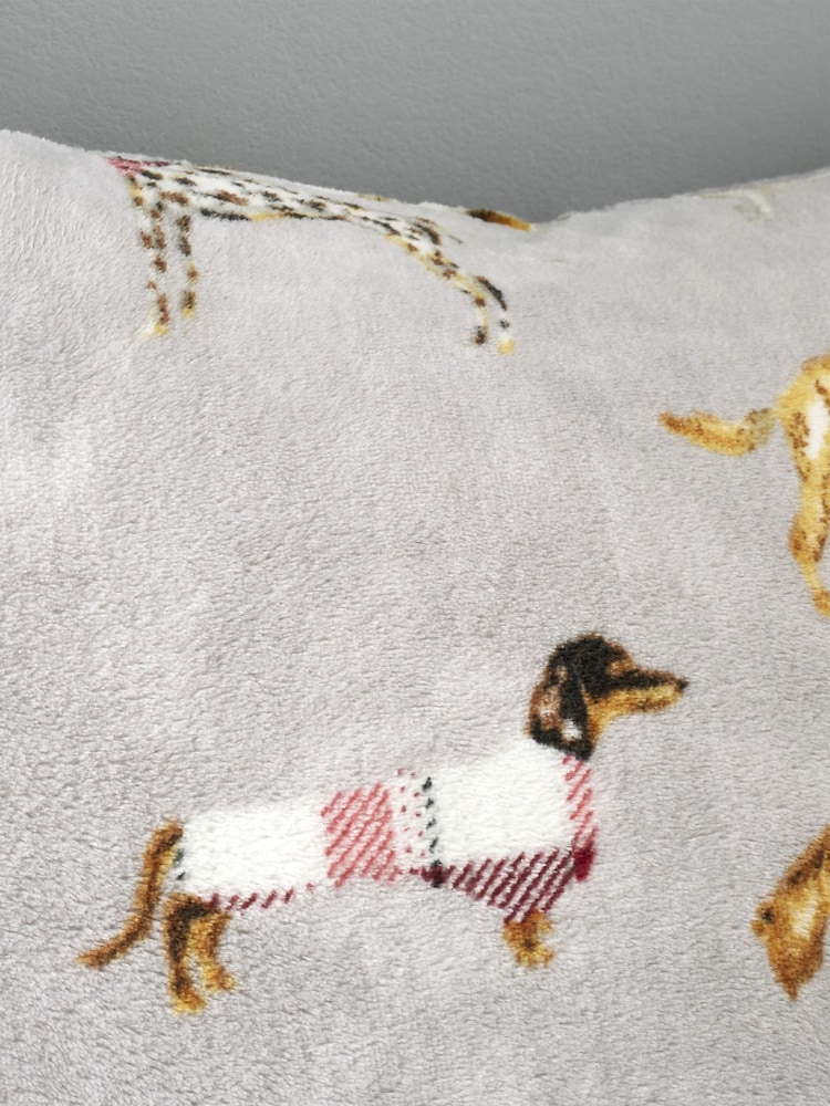 Catherine Lansfield Natural Country Dogs Cushion - Image 2 of 5
