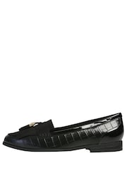 Črne balerinke z resicami M&Co Croc - Slika 1 iz 3