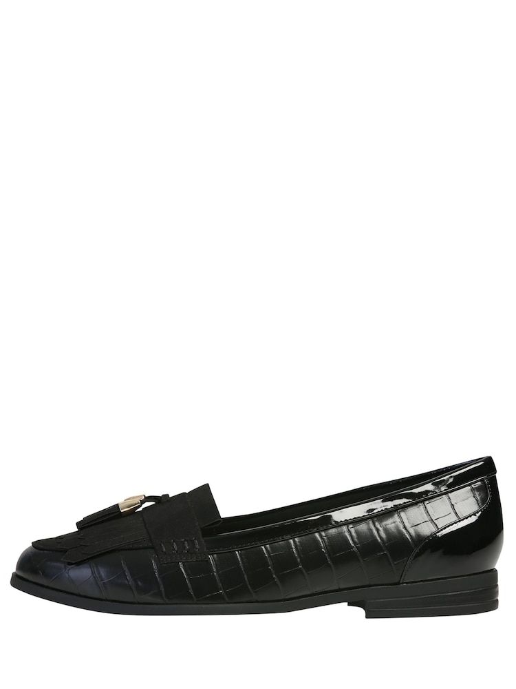 Črne balerinke z resicami M&Co Croc - Slika 1 iz 3