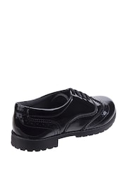 Hush Puppies Black Eadie Senior Patent School Shoes - Image 3 of 4