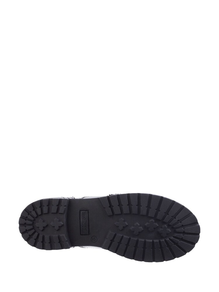 Hush Puppies Black Eadie Senior Patent School Shoes - Image 4 of 4 Hush Puppies Black Eadie Senior Patent School Shoes - Image 4 of 4