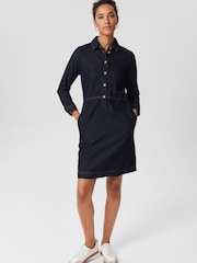 Hobbs Blue Lulu Denim Dress - Image 1 of 4
