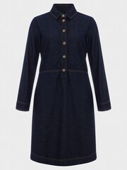Hobbs Blue Lulu Denim Dress - Image 4 of 4
