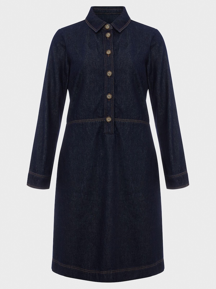 Hobbs Blue Lulu Denim Dress - Image 4 of 4