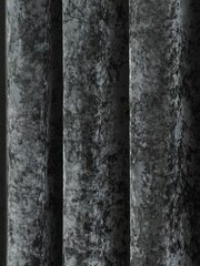 Riva Paoletti Pewter Grey Verona Crushed Velvet Eyelet Curtains - Image 4 of 4