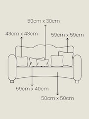 Evans Lichfield 55 x 55cm Opulence Velvet Cushion - صورة 3 من 3