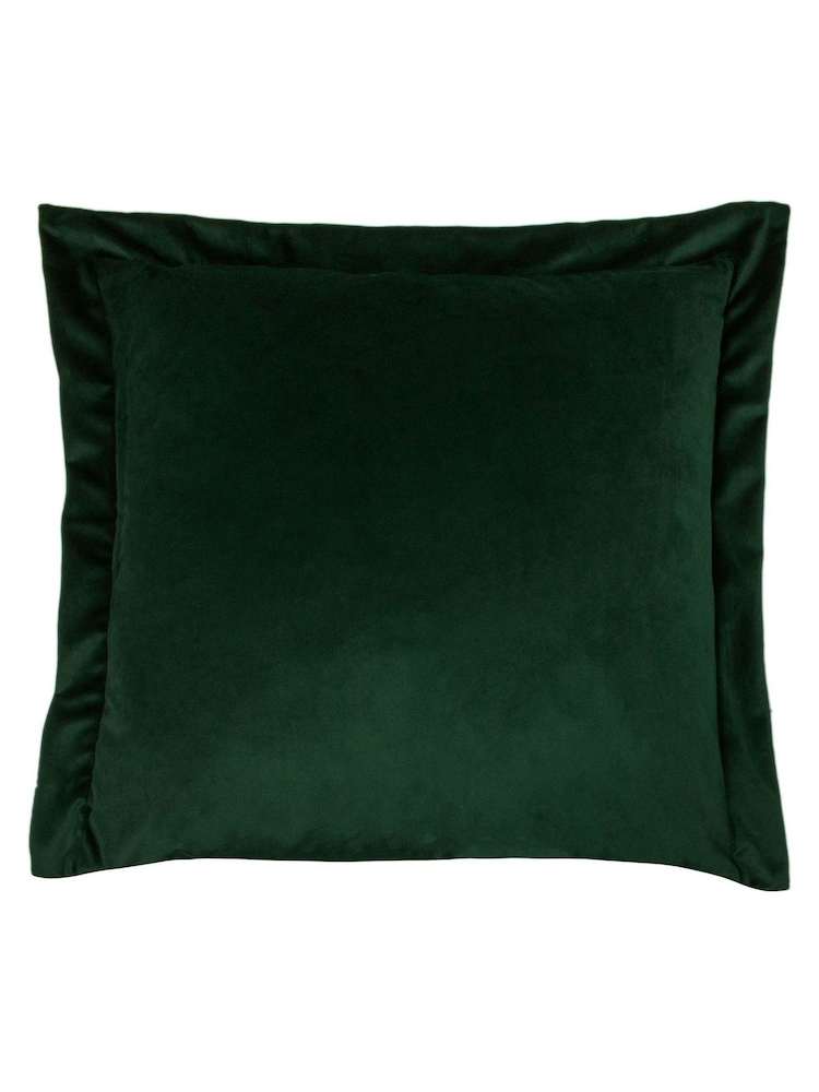 Evans Lichfield Multicolour Manyara Leaves Velvet Polyester Filled Cushion - Image 2 of 4
