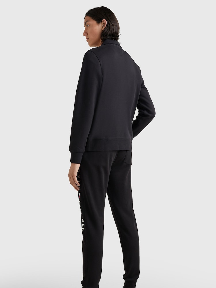 Tommy Hilfiger Black Logo Mock Neck Jumper - Image 2 of 6 Tommy Hilfiger Black Logo Mock Neck Jumper - Image 2 of 6