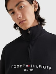Tommy Hilfiger Black Logo Mock Neck Jumper - Image 3 of 6