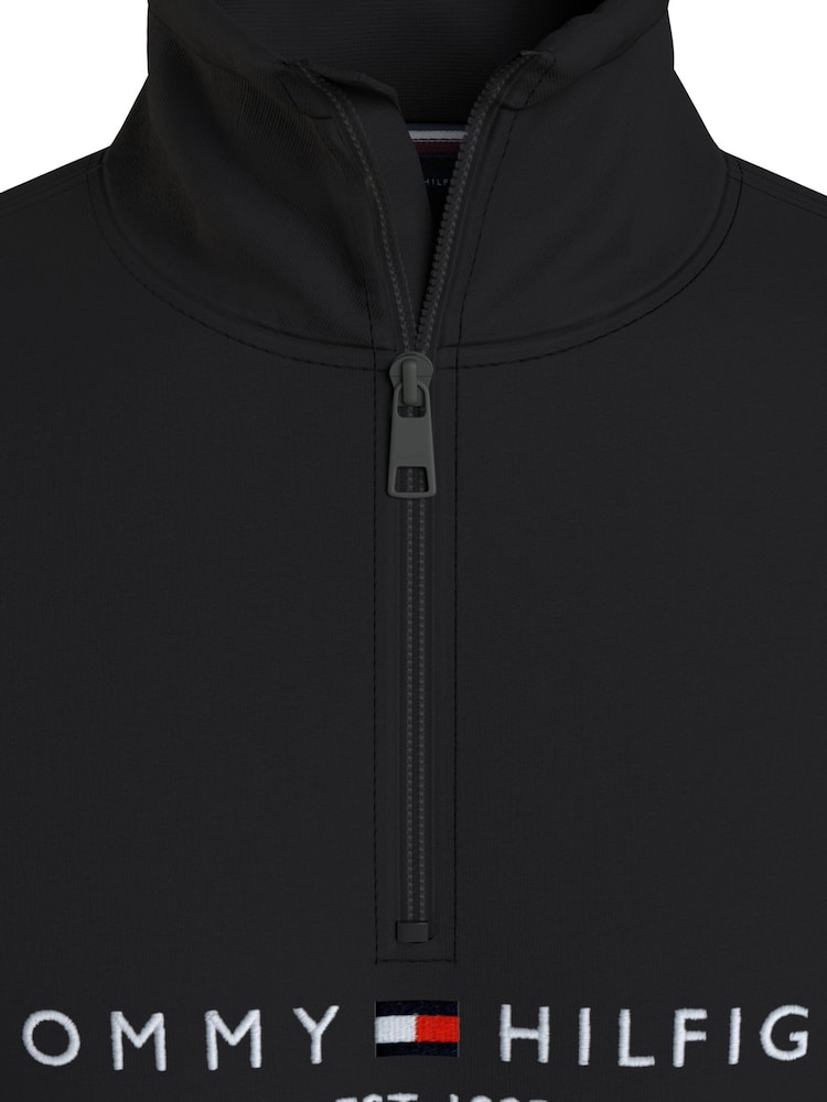 Tommy Hilfiger Black Logo Mock Neck Jumper - Image 6 of 6