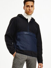 Tommy Hilfiger Blue Polar Fleece Anorak - Image 1 of 7