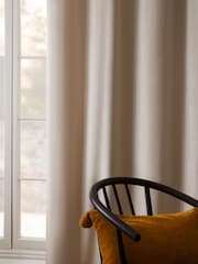 Natural Oatmeal Matte Velvet Lined Curtains - Image 5 of 8