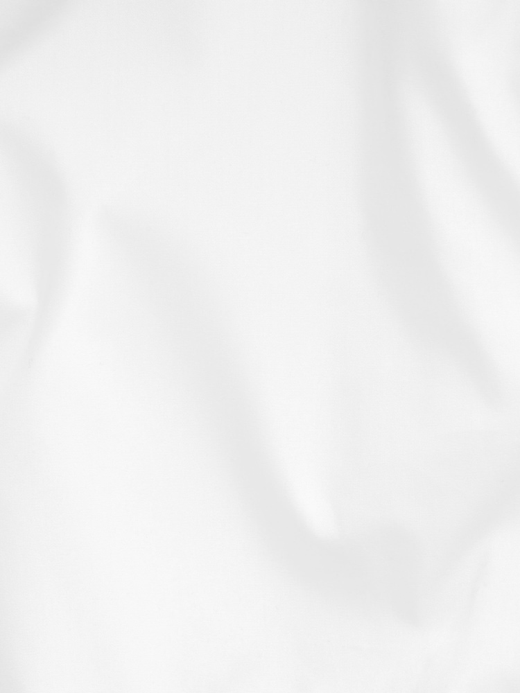 White Slim Fit Single Cuff Dress Shirt and Bow Tie Set - Image 6 of 6